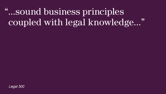 “...sound business principles coupled with legal knowledge...”